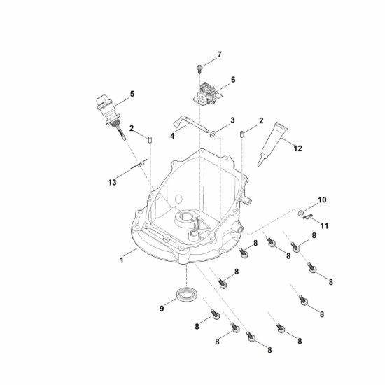 Picture of J - Meccanismo regolatore e coppa dell'olio EVC 200.3 C (EVC200-0005)